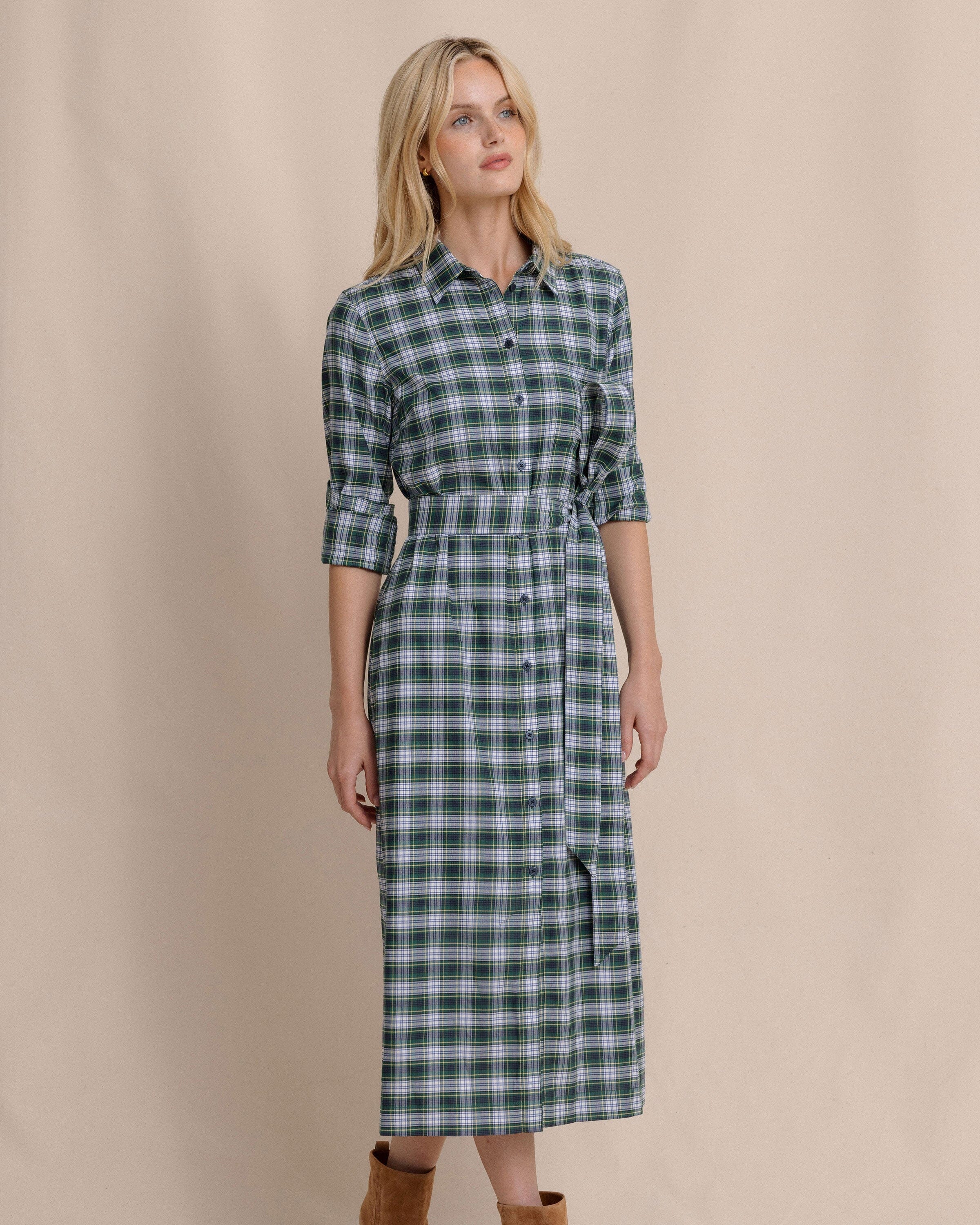 Trista Gordan Tartan Shirt Dress - Image 6