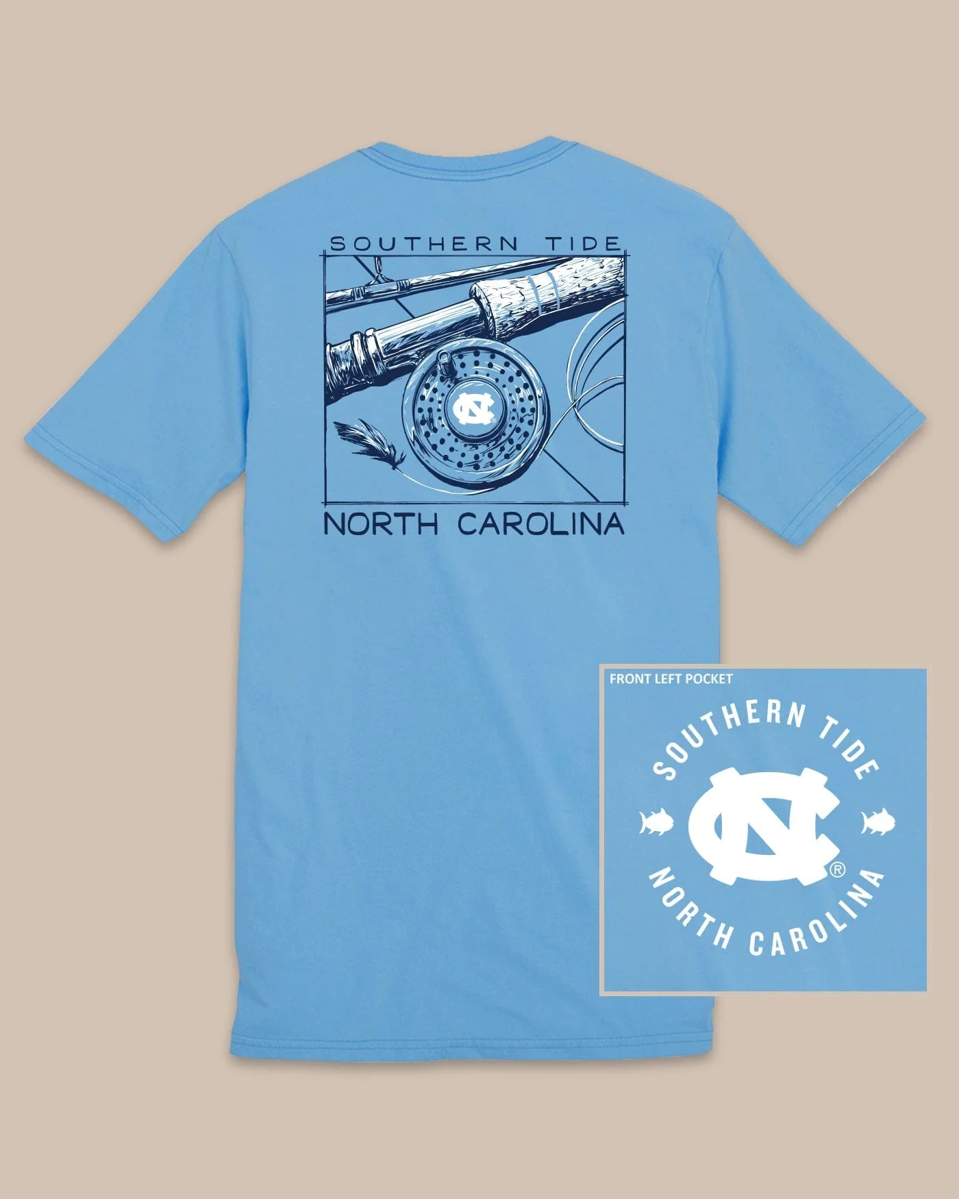UNC Tar Heels Gameday Fly Reel T-Shirt - Image 2