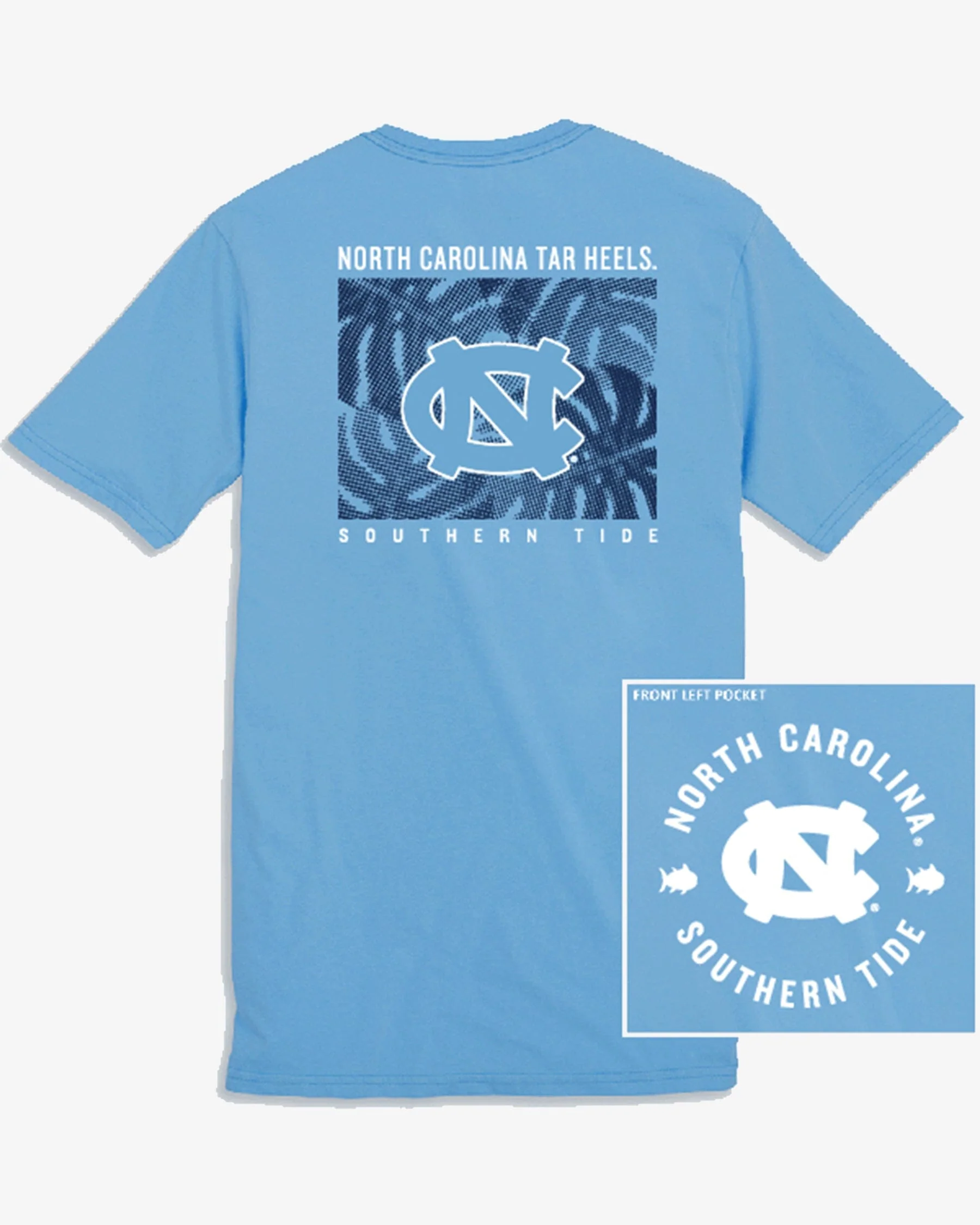 UNC Tar Heels Halftone Monstera T-Shirt