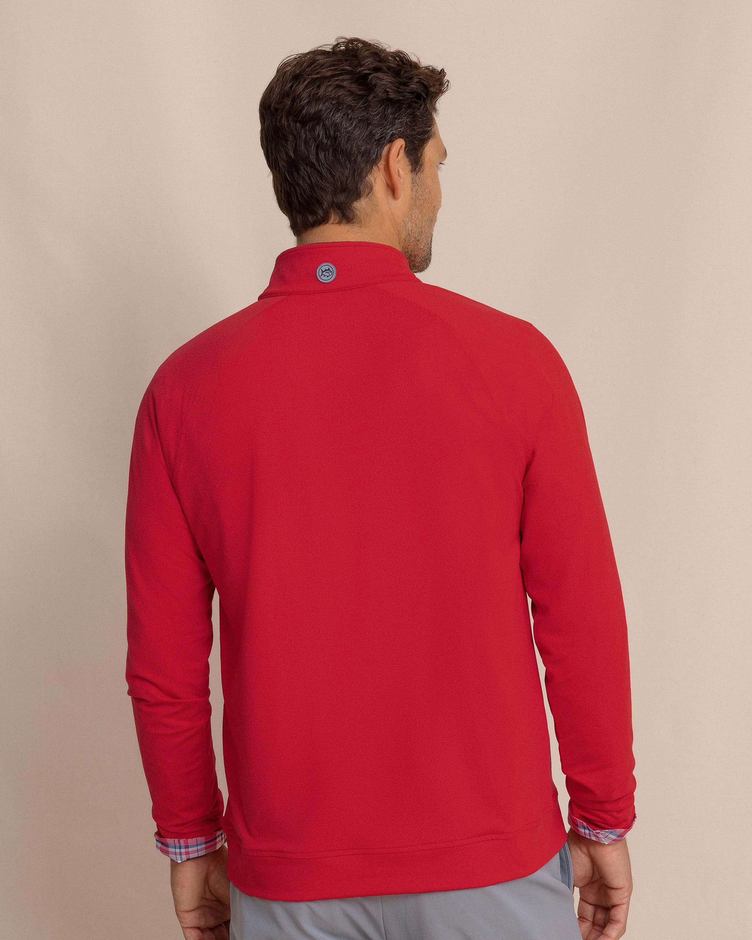 USA Flag Skipjack Cruiser Heather Quarter Zip - Image 6