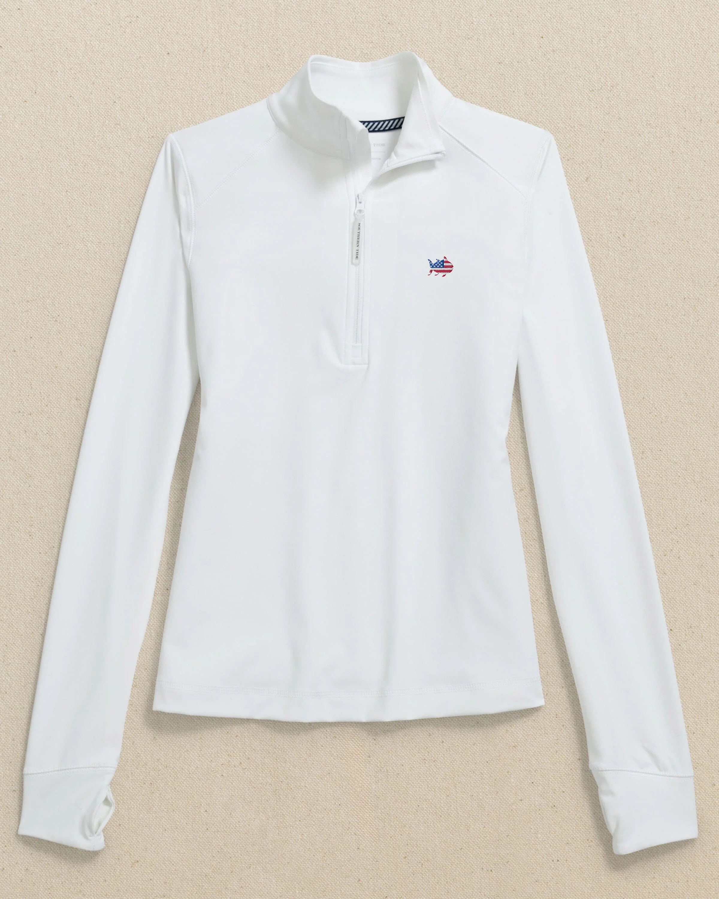 USA Flag Skipjack Women's Runaround Quarter Zip - Image 3