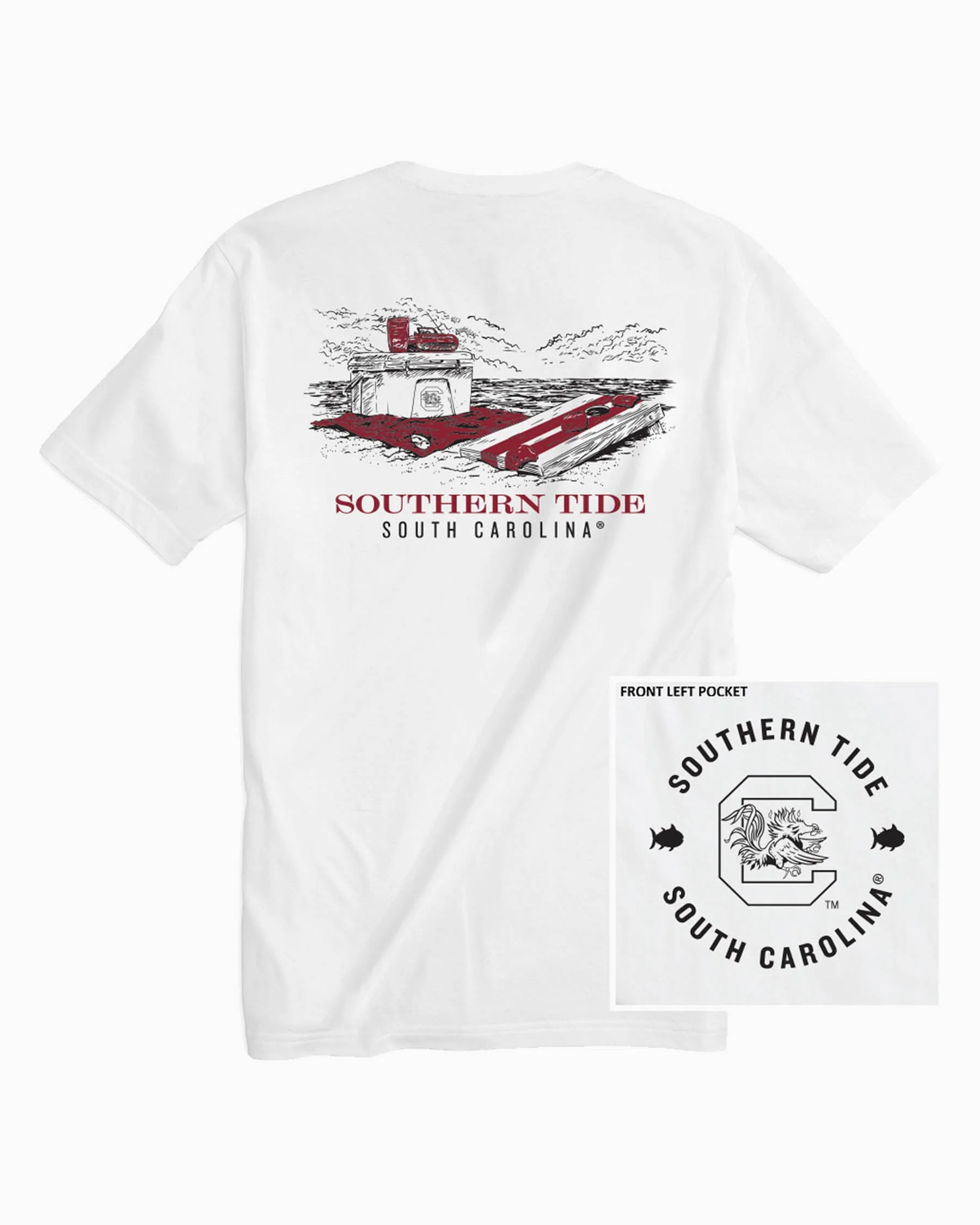 USC Gamecocks Beach Cornhole T-Shirt