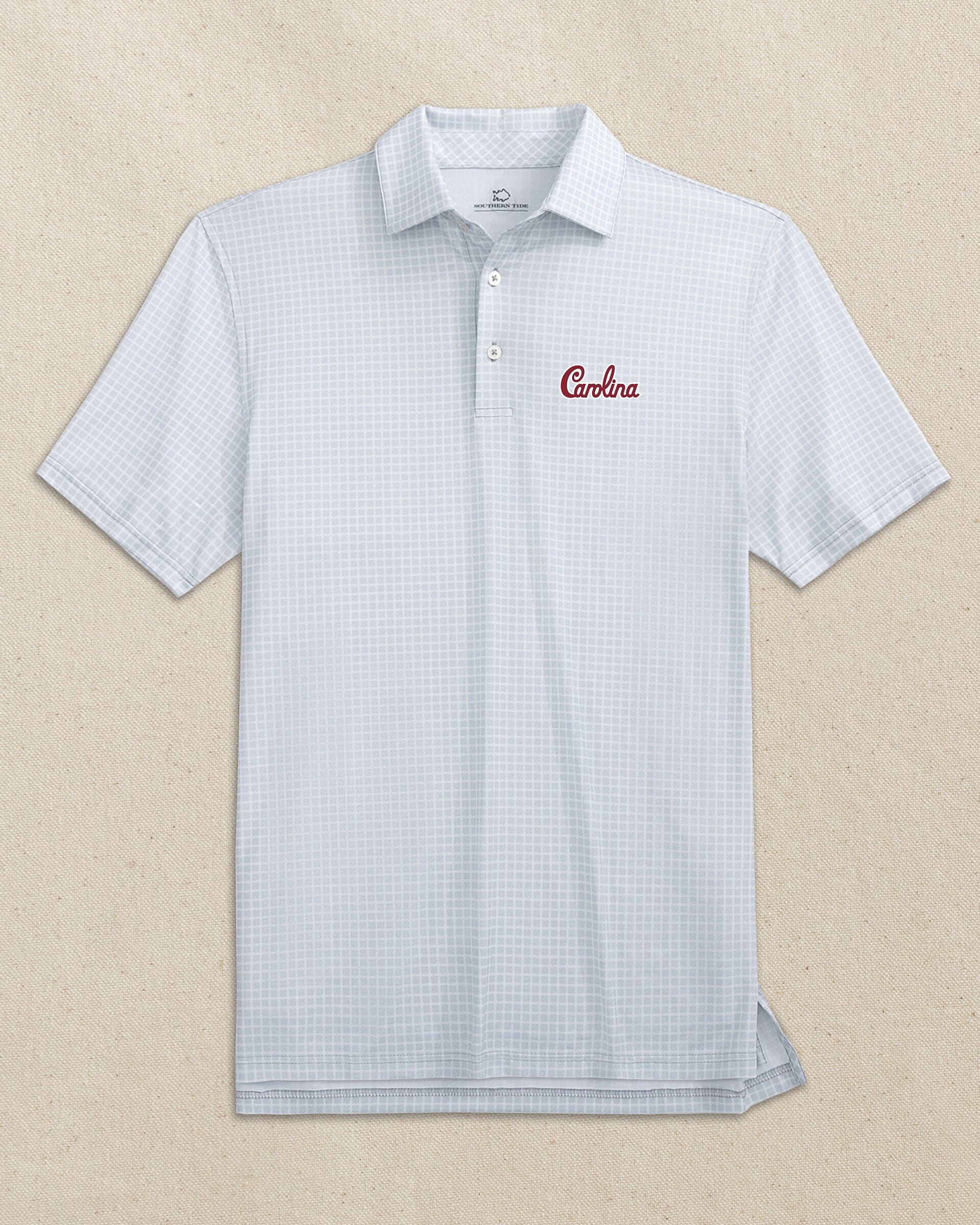 USC Gamecocks Carolina Script Driver Dunes Edge Plaid Polo - Image 5