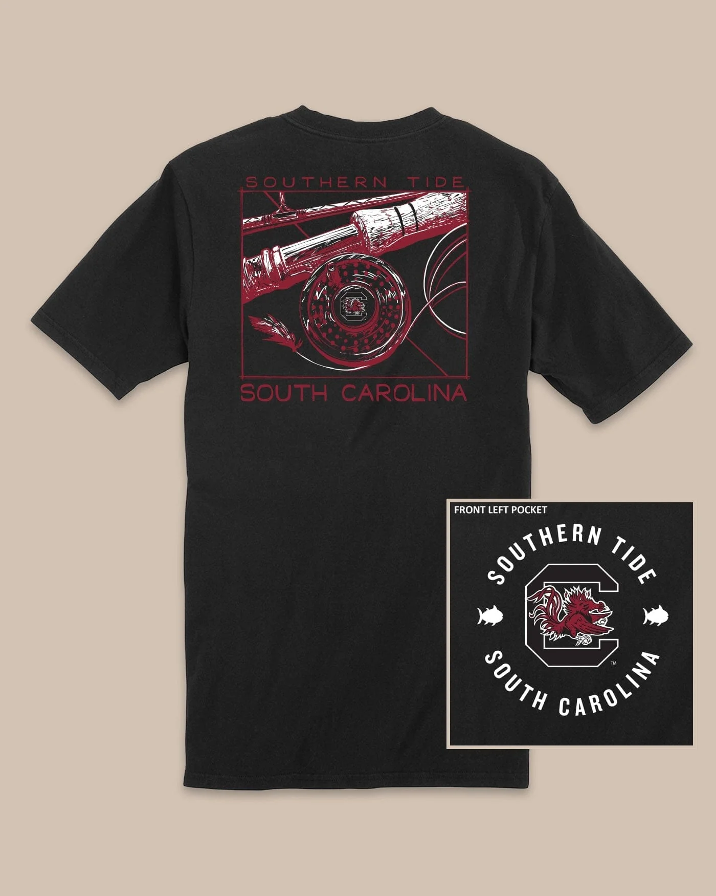 USC Gamecocks Gameday Fly Reel T-Shirt - Image 2