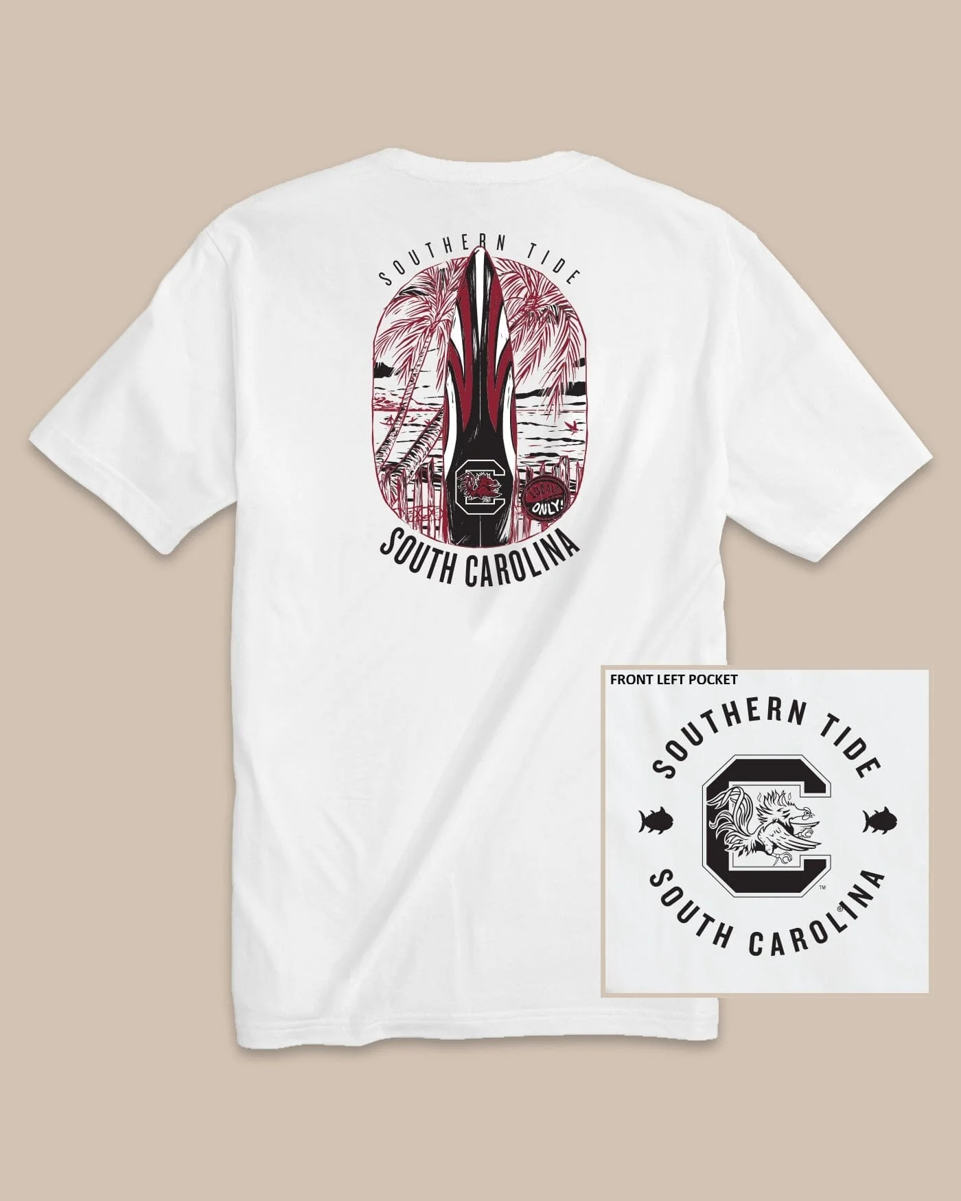 USC Gamecocks Gameday Locals Only T-Shirt - Image 2