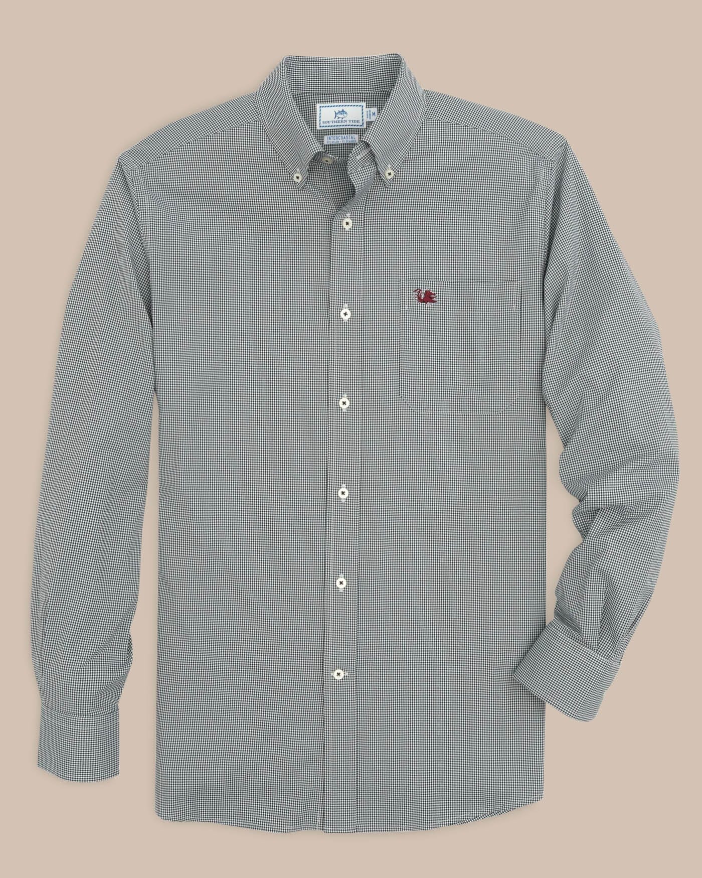 USC Gamecocks Gingham Button Down Shirt - Image 5