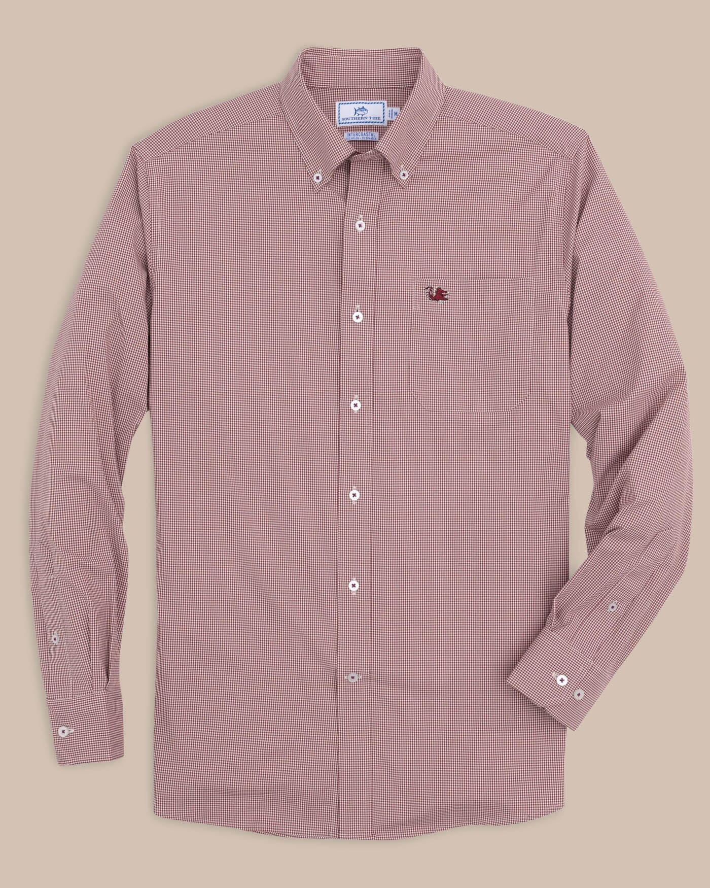 USC Gamecocks Gingham Button Down Shirt - Image 6