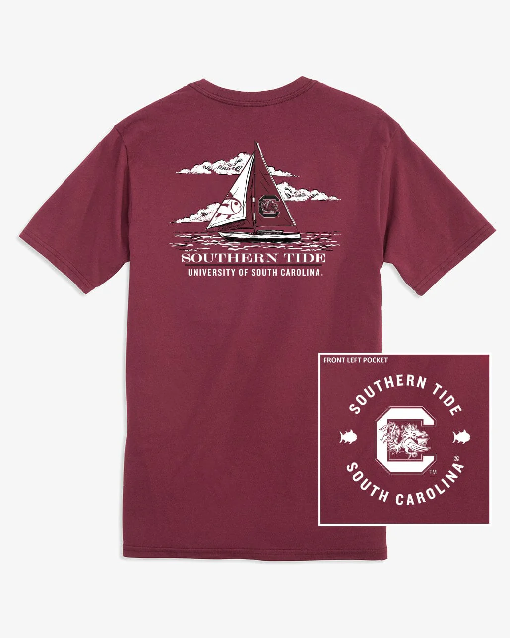 USC Gamecocks Skipjack Sailing T-Shirt