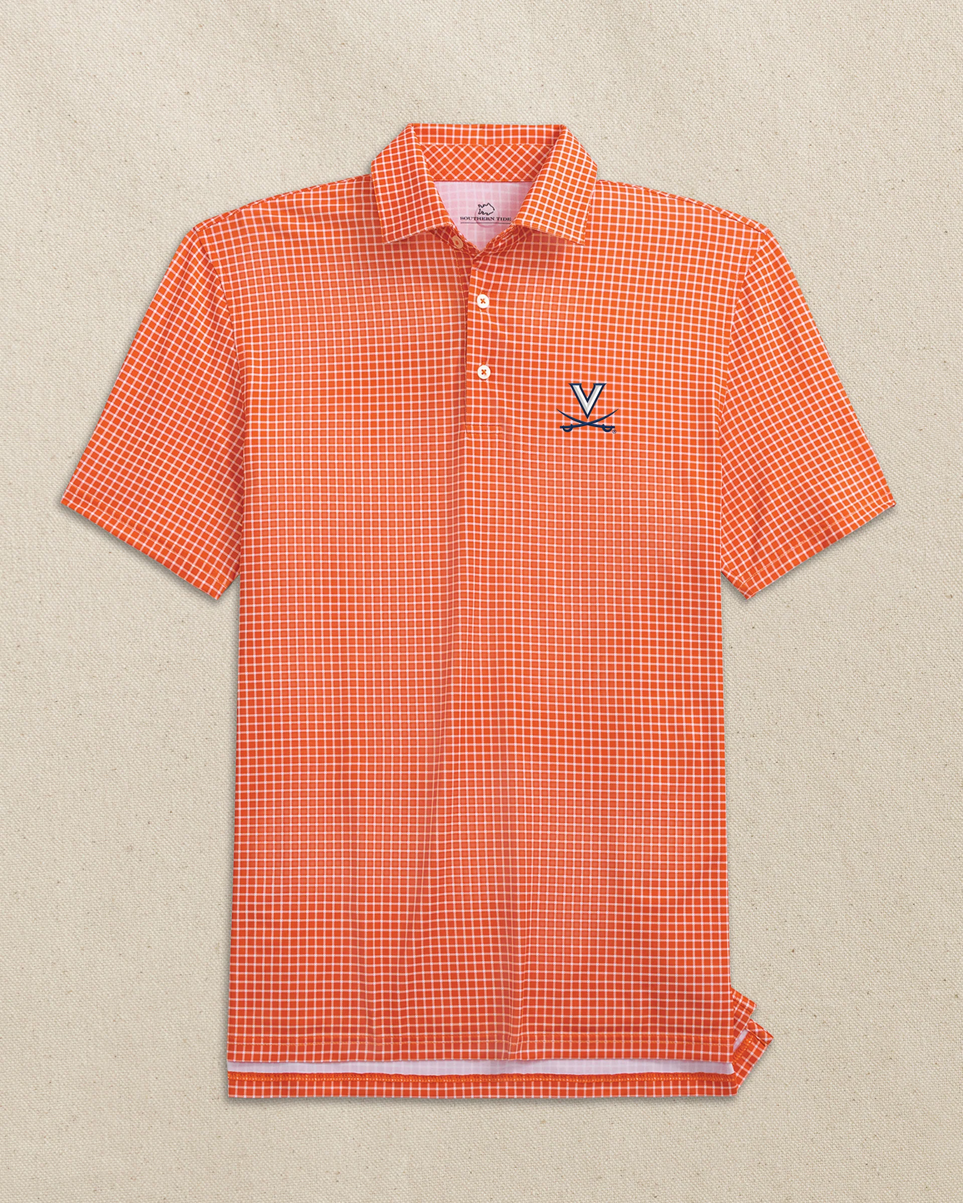 UVA Cavaliers Driver Dunes Edge Plaid Polo - Image 2