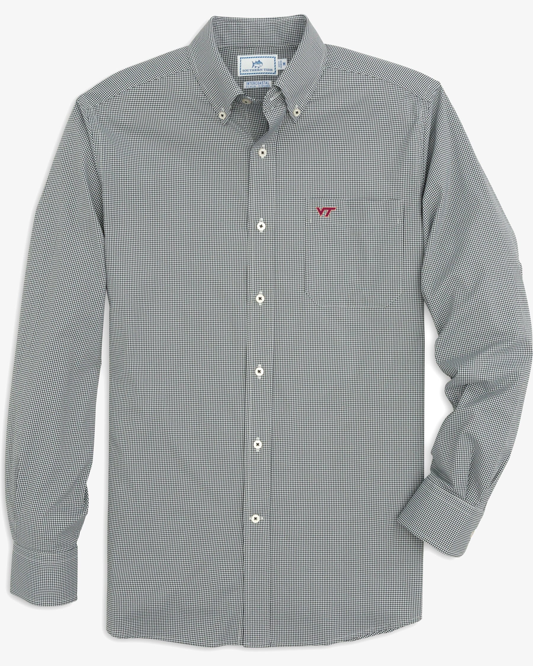 Virginia Tech Hokies Gingham Button Down Shirt - Image 4