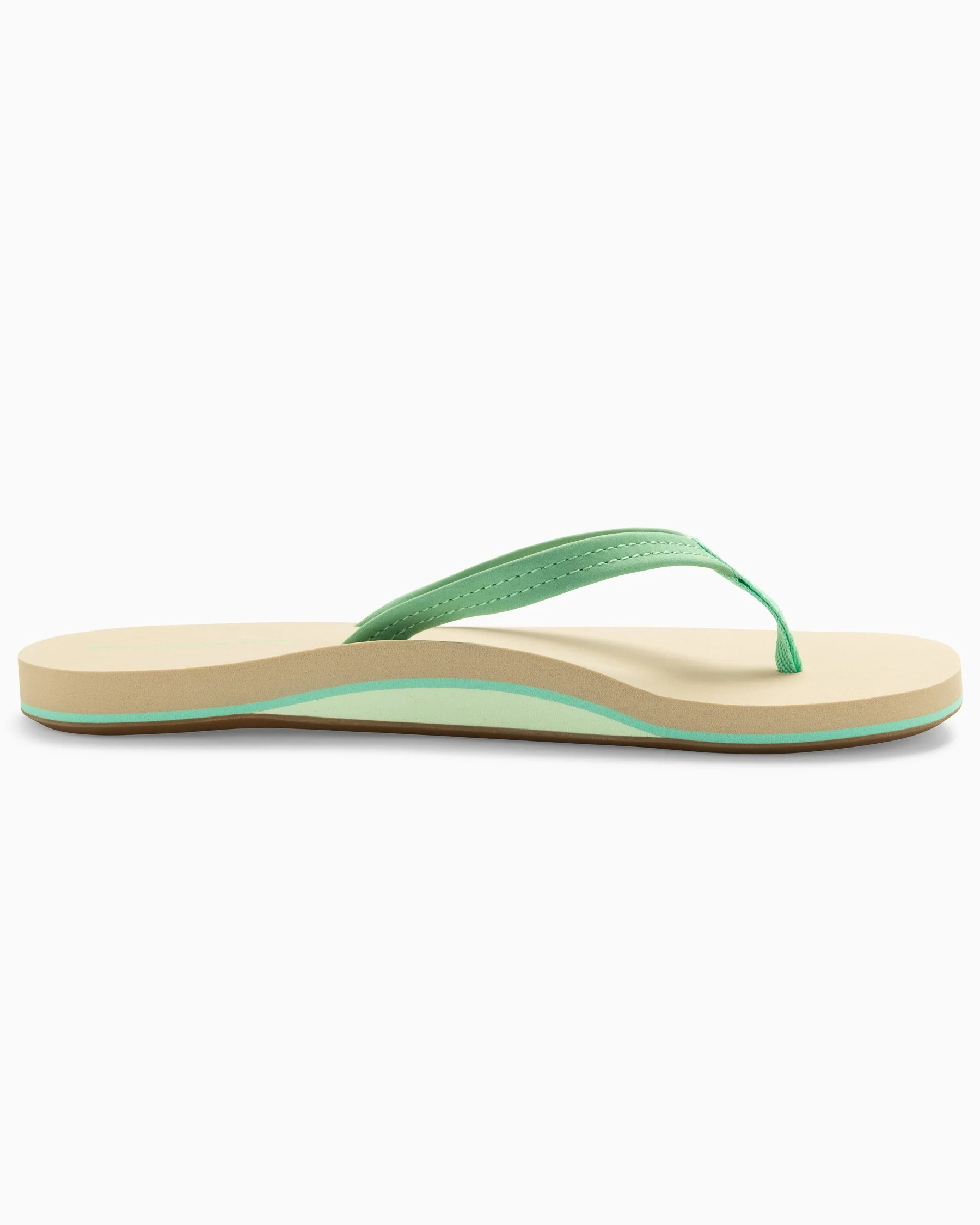 Womens Starboard Green Leather Weekend Flipjacks - Image 5