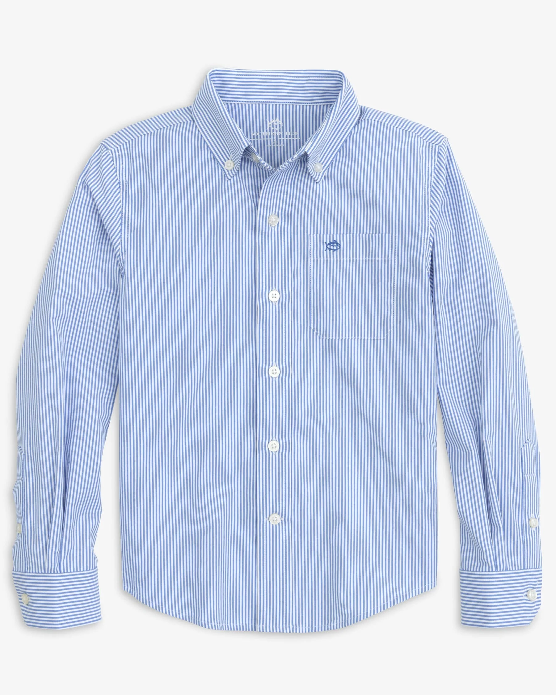 Boys Intercoastal Bengal Stripe Sport Shirt - Image 5