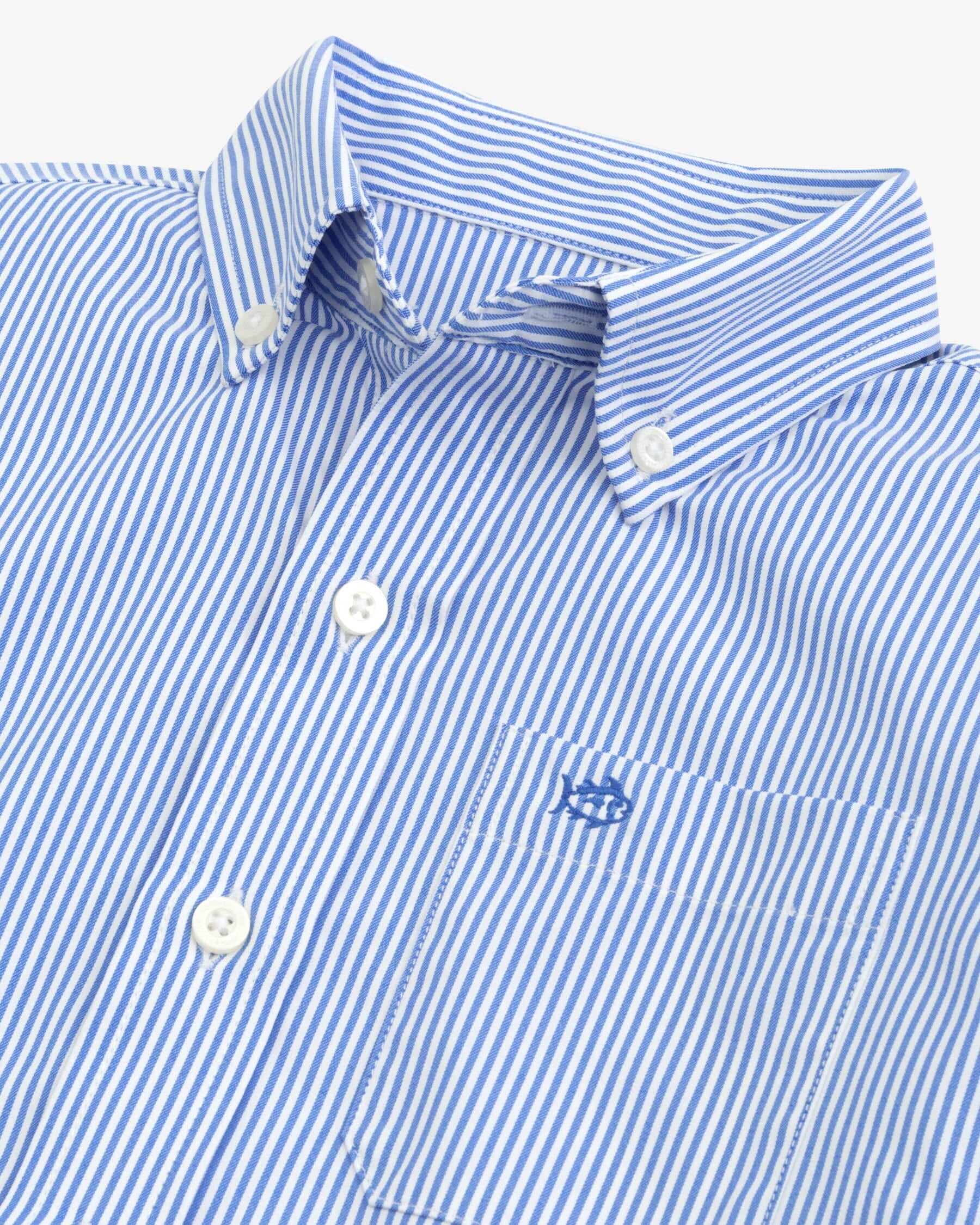 Boys Intercoastal Bengal Stripe Sport Shirt - Image 8