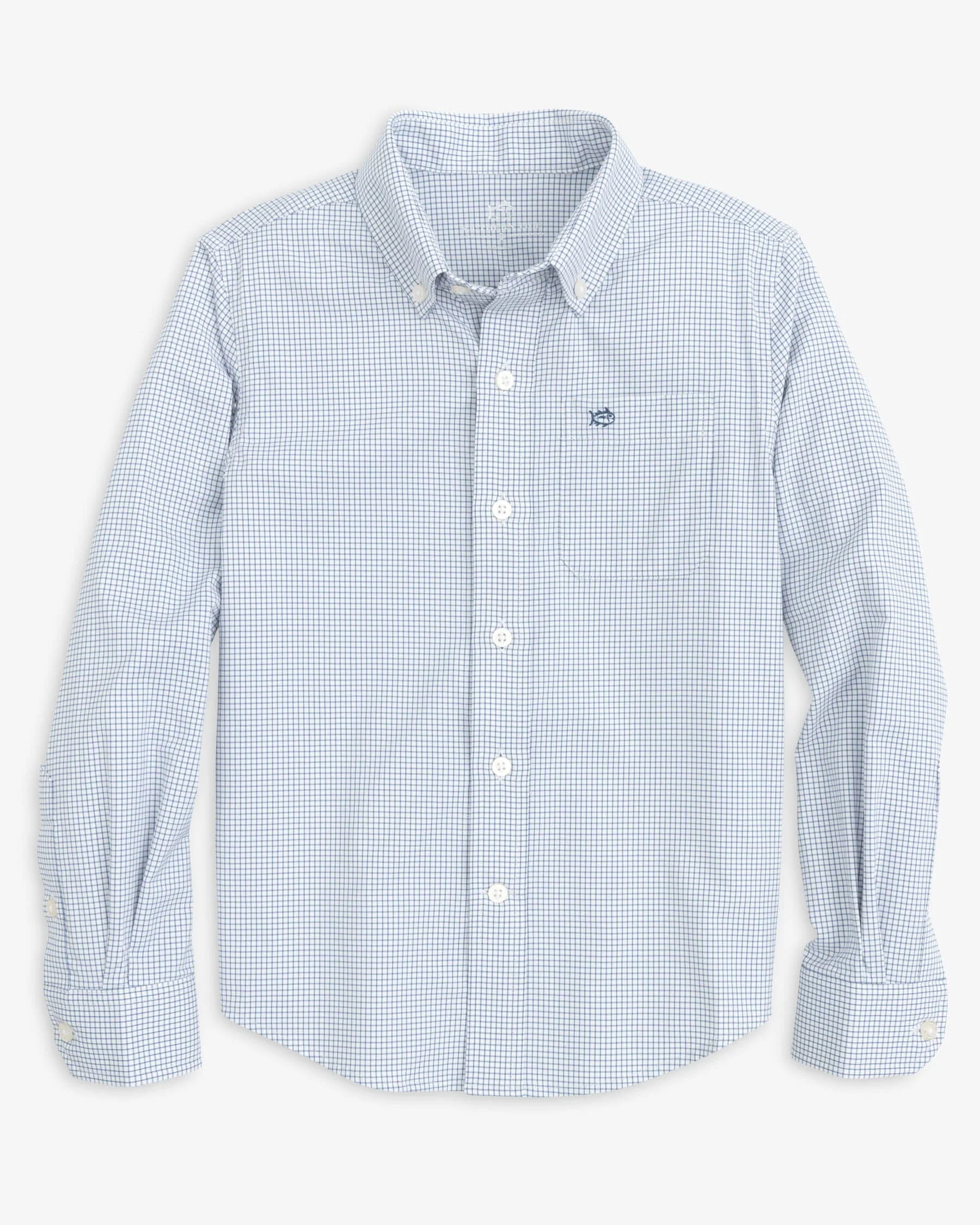 Boys Intercoastal Rosemont Tattersall Sport Shirt - Image 5