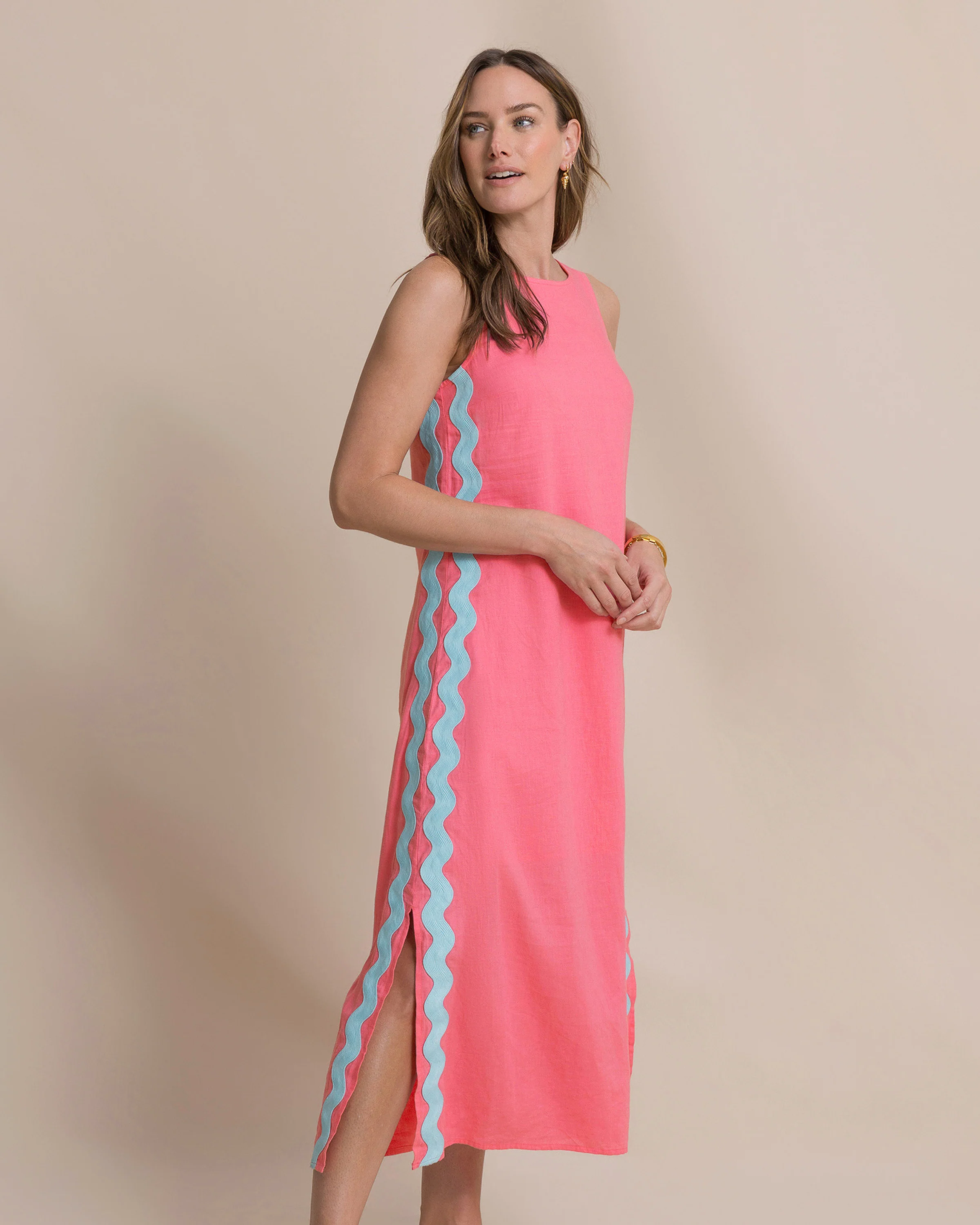 Zalia Side Stripe Maxi Dress - Image 5