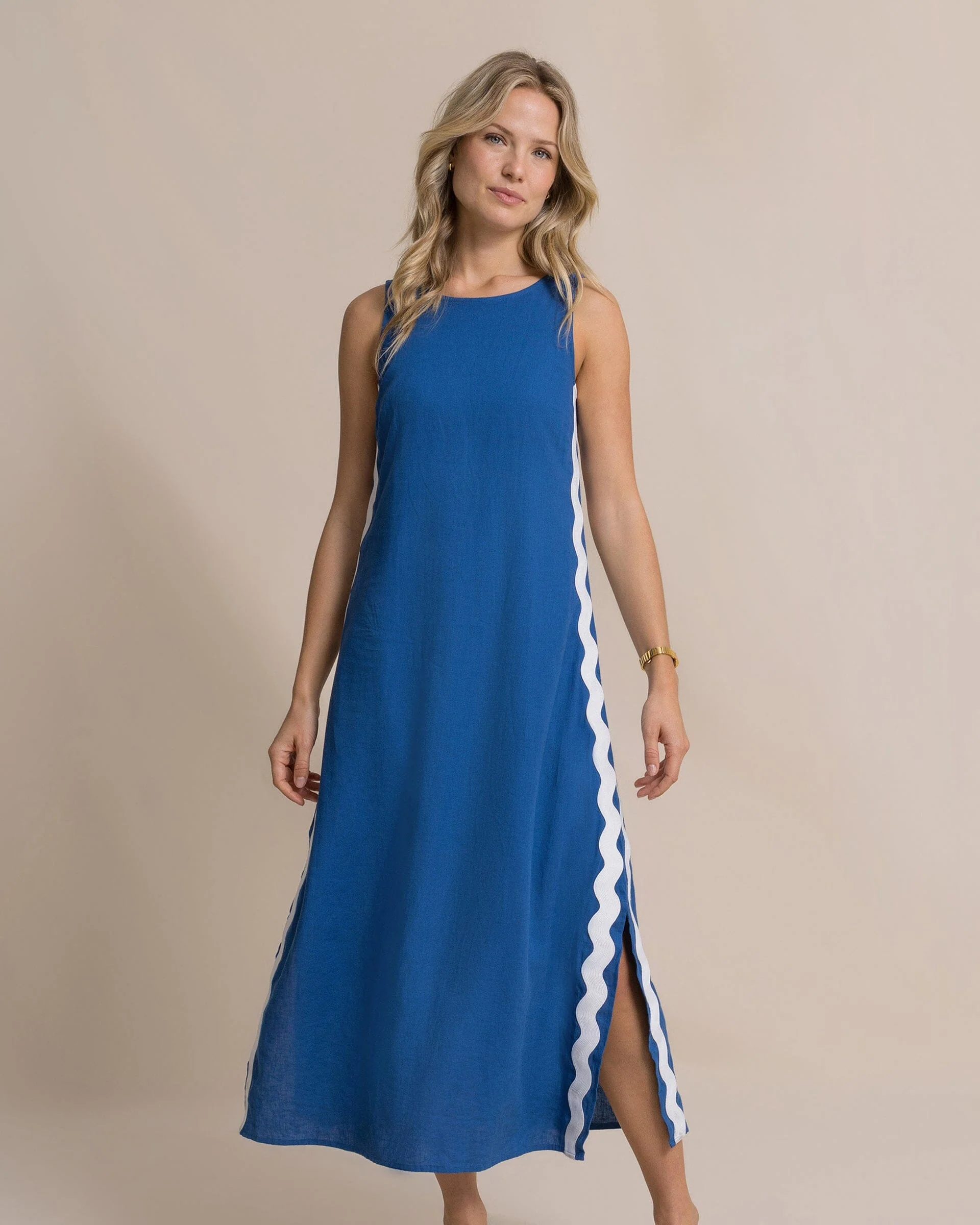 Zalia Side Stripe Maxi Dress - Image 9